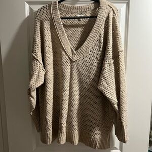 Aerie Oversized v-neck sweater